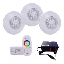 Kit 3 Leds 6w Rgb + Fonte 1,5a + Central De Comando Vnml