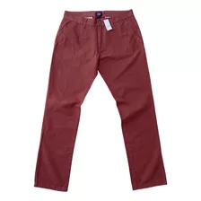 Pantalon Formal De Algodón Gap Khakis Rojo Talla 32x32 