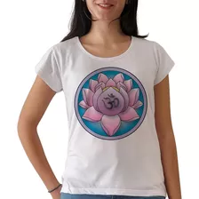 Remera Flor De Loto Yoga Meditacion Mujer Purple Chick