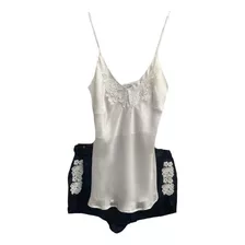 Pijama Short - Doll De Sedinha Com Renda Da Luxus