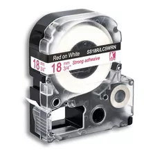 Cinta Epson Lk-5wbn 18mm 8metros Para Lw-300 Lw-400 Lw-600p