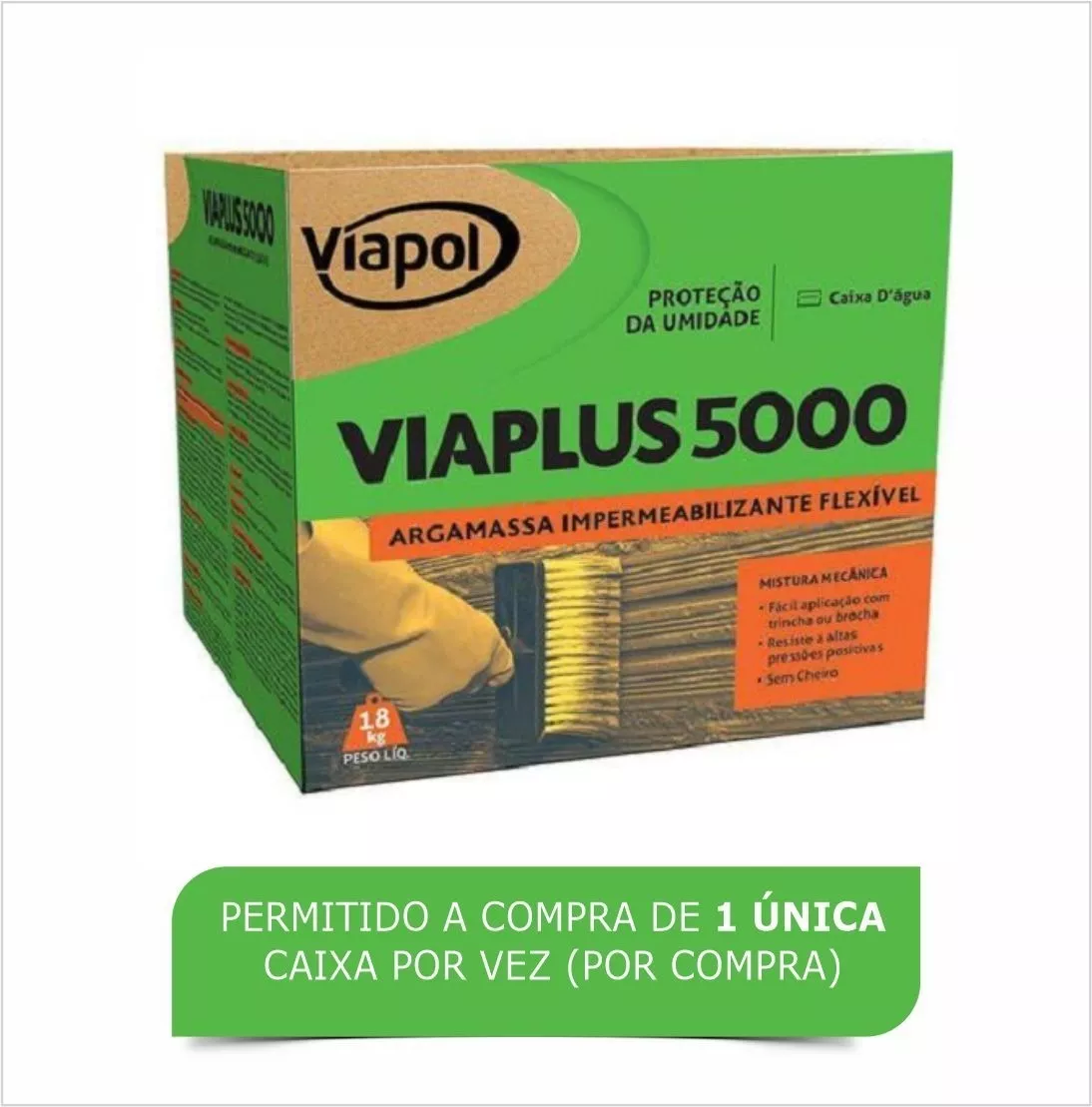 Viaplus 5000 Impermeabilizante Flexivel - Viapol 18kg