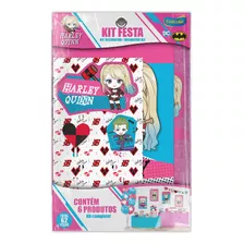 Kit Festa Harley Quinn Kids Decoração Comemoração 62 Itens