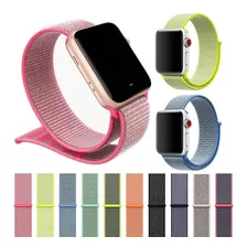 Correas Compatible Para Apple Watch 6 7 8 Colores De Nylon 