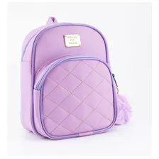 Mini Mochila Feminina Bolsa De Costas Pequena Dia A Dia Cor Violeta