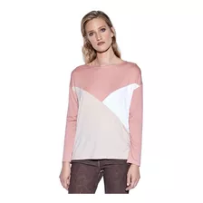 Remera Halifax Mirta Armesto Viscosa Lycra Combinada Pastel