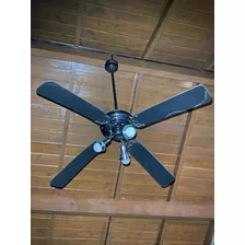 Ventilador De Techo Con Aspas De Madera Con Luz