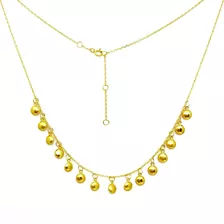 Gargantilha Choker Em Ouro 18k Lentilhas ( 2 Peças) 