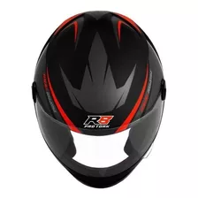 Capacete Pro Tork Fechado R8 Tamanho 56 Preto / Vermelho