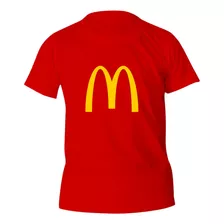 Camiseta Camisa Mc Donald S Para Montar Seu Kit Aniversario