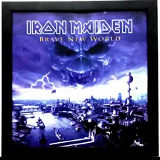 Quadro Lp Iron Maiden Brave New World Capa De Disco De Vinil