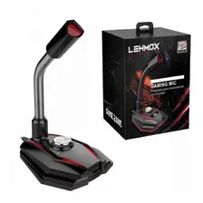 Microfone Gamer Rgb Mesa P2 Gaming Plug & Play Lehmox Jogos