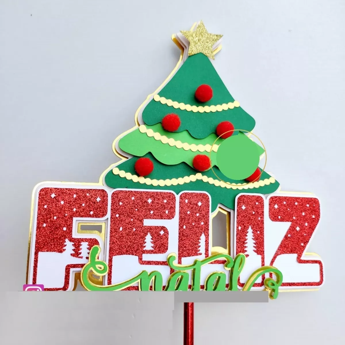 Arquivo De Corte Topo De Bolo (1-feliz Natal Árvore)