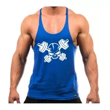 Camiseta Regata Cavada Masculina Estilo Nadador Academia