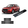 Sticker Cubre Estribos Fibra Carbon Compatible Con Mazda 2