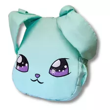 Mochila Bolso Con Forma Conejo Kawaii Kioko - Grande Con Porta Laptop Y Monedero De Peluche Correas Ajustables