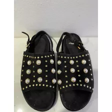 Sandalias Bajas Tachas Moda Sybilla