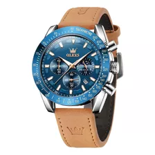 Relojes De Pulsera Para Hombre, Con Correa De Piel, Reloj