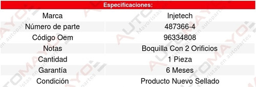 Inyector Combustible Mpfi Forenza 4cil 2.0l 04 Al 05 8141819 Foto 2