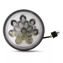 Farol Led 12 Leds 36w Usado Para Caminhão Lente Curva