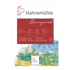  Hahnemühle Block Burgund 24x32 250g 20h Grano Grueso