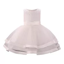 Vestido Bebe Bautizo Niña Desde 3 Meses Hasta 8 Años