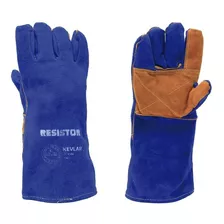 Guante Soldador Azul Kevlar 14 Pulgadas