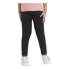 Calça Legging Meninas Infantil Preta Lisa Rovitex Cotton