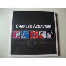 Caja De 5 Cds - Charles Aznavour - Serie De Álbumes Originales - Importación