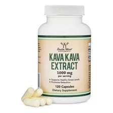 Kava Kava 1,000mg Double Wood Usa, Vegan Safe ,