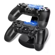 Base Cargador Doble Controles Ps4 + Cable -museum-