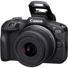 Camara Sin Espejo Canon Eos R100 Con Lente Kit De 18-45mm 4k Color Negro