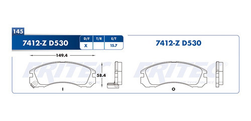 Balatas Delanteras Montero Sport 2004 Fritec 3.5l Mitsubishi Foto 2