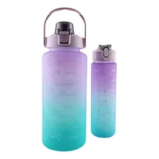 Garrafa Água 2l Squeeze Personalizado + Garrafinha 900ml 