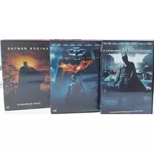 Dvd Batman Cavaleiro Das Trevas Trilogia Lacrado - Original 