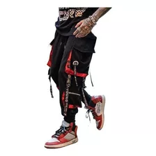 Hip Hop Cargo Joggers - Calça De Moletom Harém, Cor N