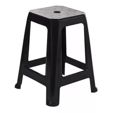 Banqueta Plásticas Tabouret Preto Recomendado Até 90 Kgs 