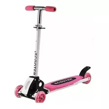 Patineta Monopatín Scooter Altura Regulable Con Luces