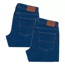 Kit 2 Calças Jeans Vilejack Masculina Corte Reto Promoção