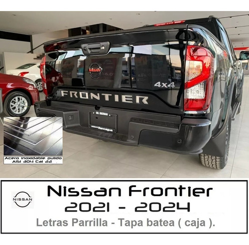 Letras Combo Logotipo Nissan Frontier  21-23 Parrilla-batea Foto 9