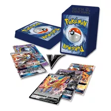 Kit Lote De 50 Cartas Pokémon + V + Lendário + Brinde