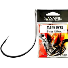 Anzol Sasamé Dark Eyes Black Nickel 2/0 Pcte C/ 6 Unidades