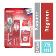 Kit Colgate De Cepillo + Pasta + Enjuague Luminous White