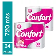 Papel Higiénico Confort 30 Mts X 48 Rollos