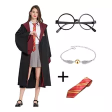 Disfraz De Cosplay De Harry Potter, Corbata Y Gafas De 4 Pie