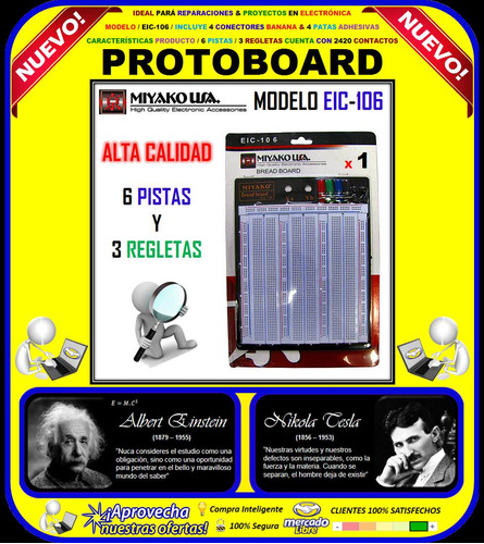 Protoboard Miyako Usa / Modelo / Eic-106 / Original /