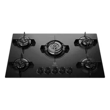 Fogão Cooktop Gás Electrolux Ke5tp 5 Boca Tripla Chama Preto