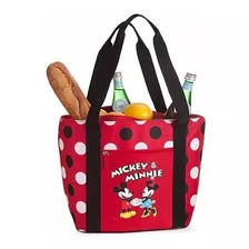 Bolso Cooler Minnie Y Mickey (28 X 40 Cm) Disney Original