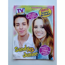 Revista Pôster Tv Mania Nº 74 - Sandy E Júnior - 2002