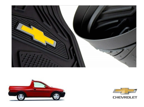 Tapetes Uso Rudo Logo Chevrolet Chevy Pickup 1999 A 2003 Ori Foto 2